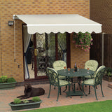 2.5m Budget Manual Awning, Ivory