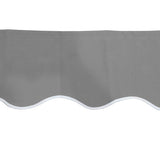 3.5m Silver Valance - Wavy