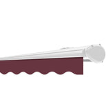 4.0m Half Cassette Manual Awning, Burgundy