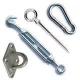 Galvanised Steel Snap Hook 8cm x 4cm - Sail Shade Fitting Accessories