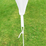 Portable Pyramid Ivory Shade Sail Kit w/ Pole, Ropes and Pegs - Easy Set Up