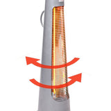 900W IPX4 Streamline Rotating Patio Heater with 2 Power Settings by Heatlab®