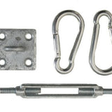 Rectangle/Square Shade Sail Fixing Kit - Galvanised Steel - 4 corners