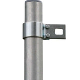 9ft 10\ / 3m Galvanised Shade Sail Pole With Bracket Clamp"